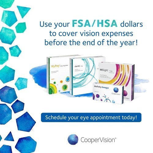 use your FSA/HSA dollars to cover vision expenses before the end of the year.