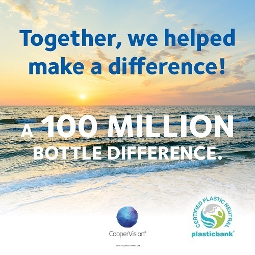 together we helped make a 100 million bottle difference.