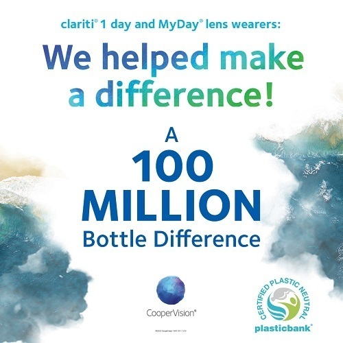 clariti and Myday wearers helped make a 100 million bottle difference.