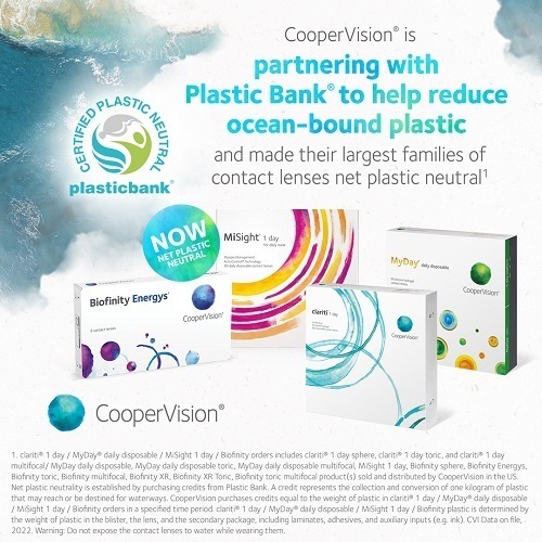 CooperVision is partnering with Plastic Bank to help reduce ocean-bound plastic.