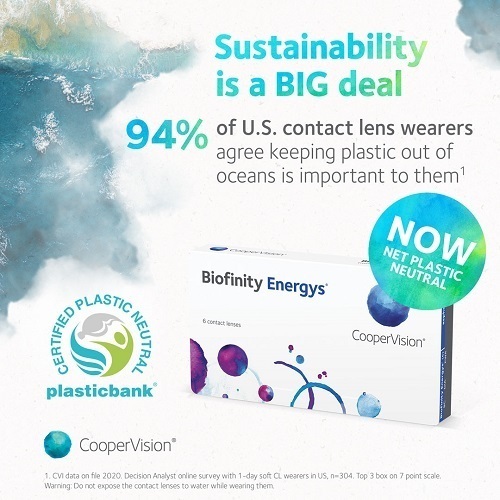 Sustainability is a big deal Biofinity social post.