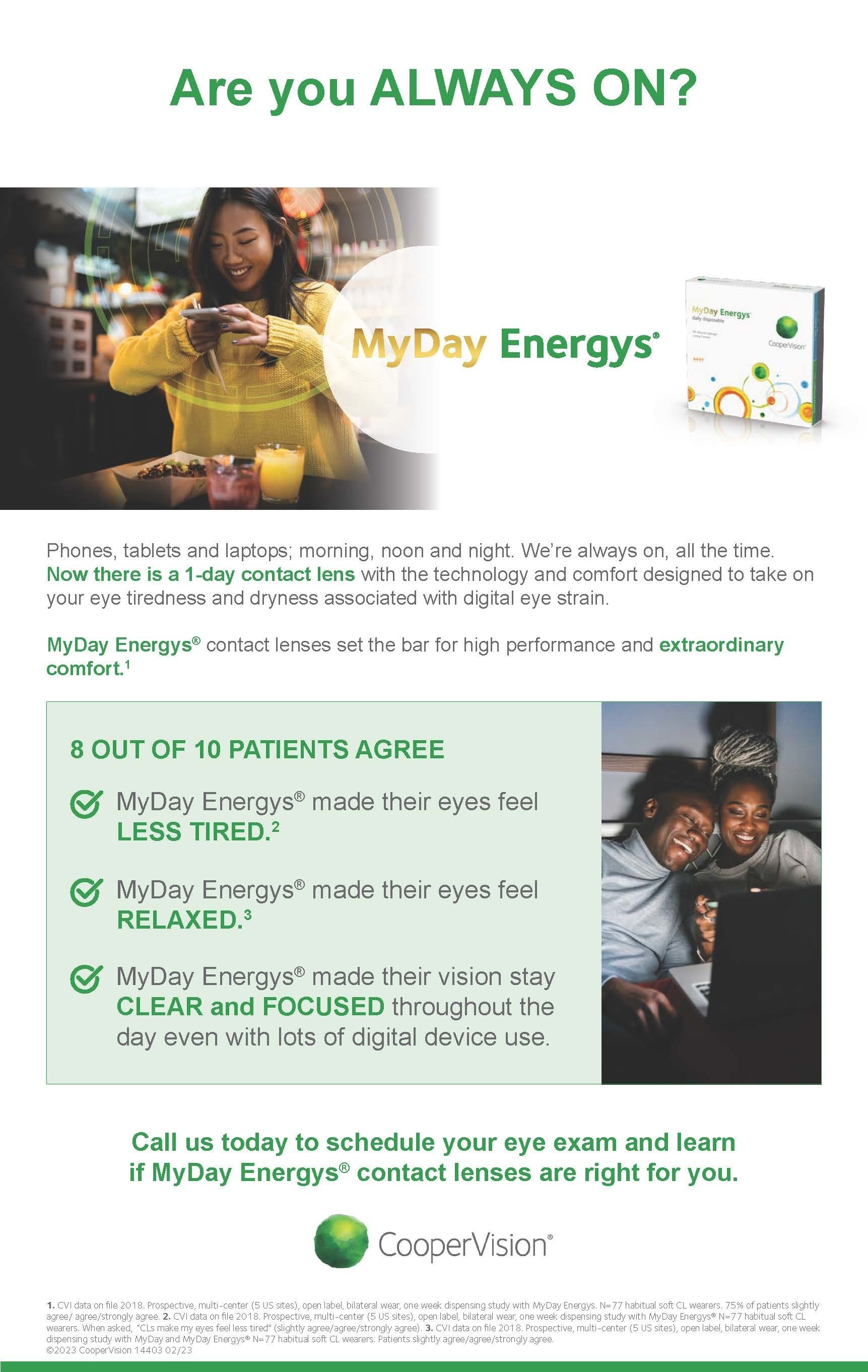 MyDay Energys Campaign CooperVision