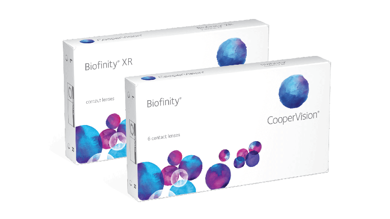 Biofinity and Biofinity XR boxes