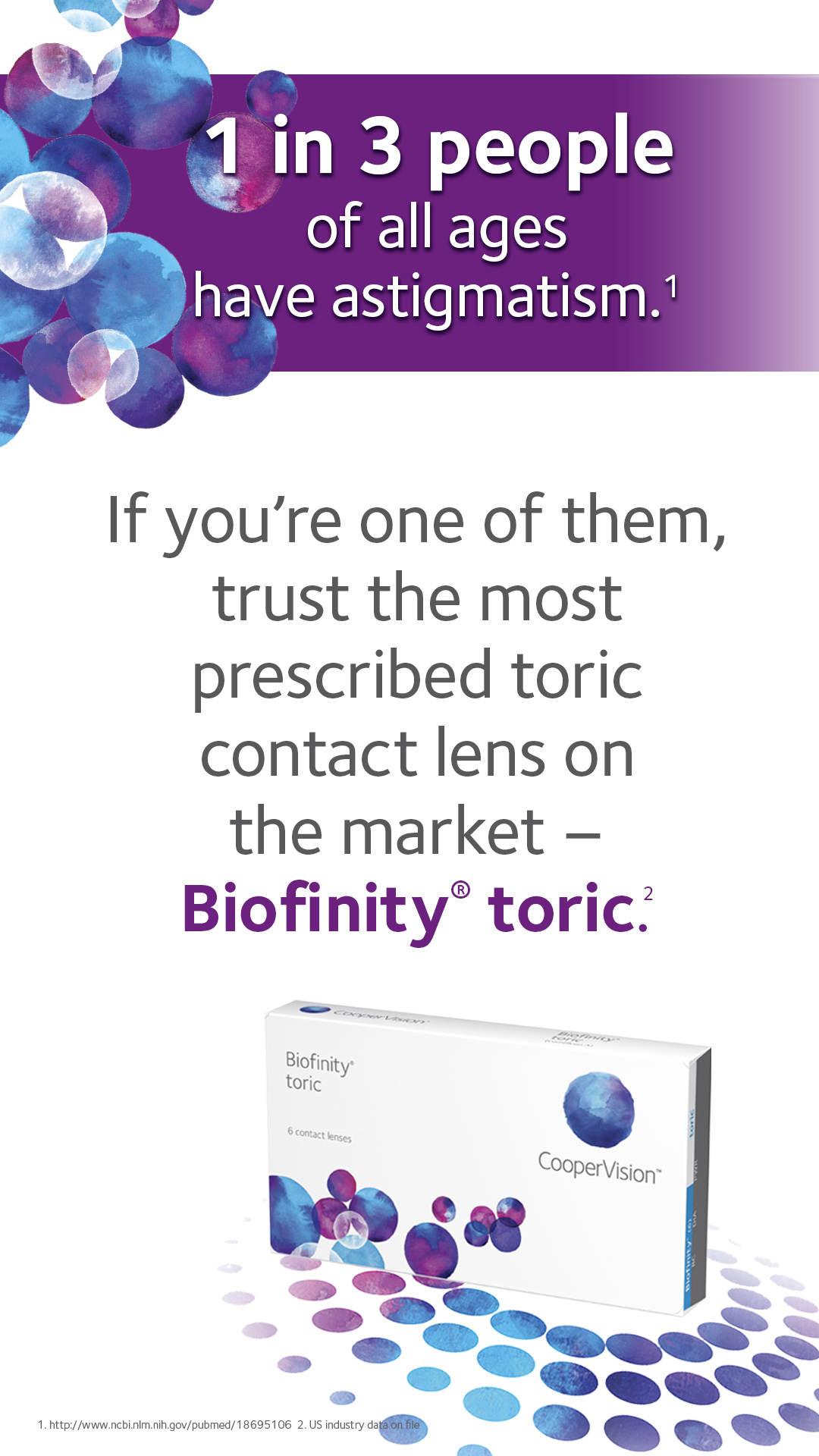 Biofinity Toric Marketing Materials CooperVision Practitioner