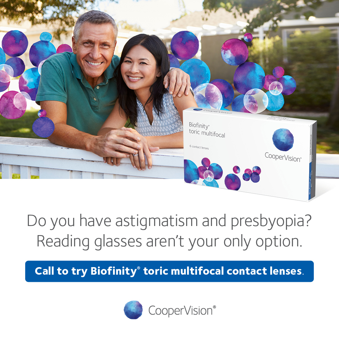 Biofinity Material Biofinity® toric multifocal Marketing Materials | CooperVision Practitioner