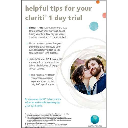 clariti 1 day Trial Information Sheet