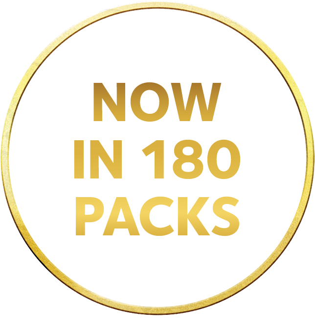Now in 180-day packs