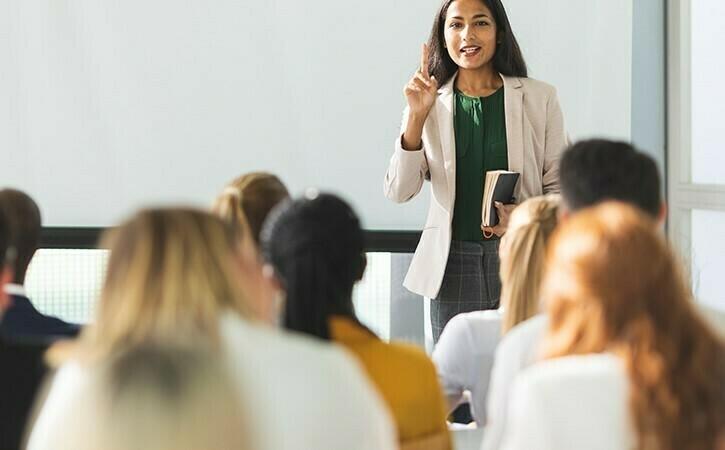 woman teaching