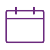 calendar icon purple