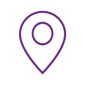 location marker icon purple