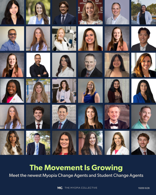The movement is growing. Meet the newest Myopia Change Agents and Student Change Agents