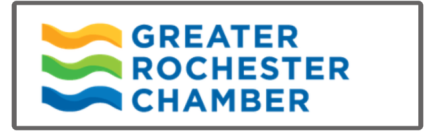 Rochester, NY, Chamber of Commerce logo with outline
