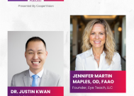 Headshots of Dr. Justin Kwan and Dr. Jennifer Martin Maples