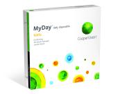 A box shot of CooperVision MyDay toric contact lenses.