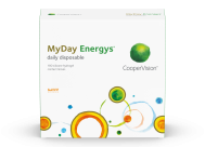 Front box shot of MyDay Energys in a 180-pack of contact lenses.